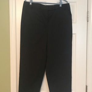 Talbots Black Stretch Capris Size 16